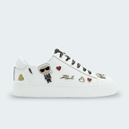 Tenis Karl Lagerfeld Cate Pins Lace Up White Mujer