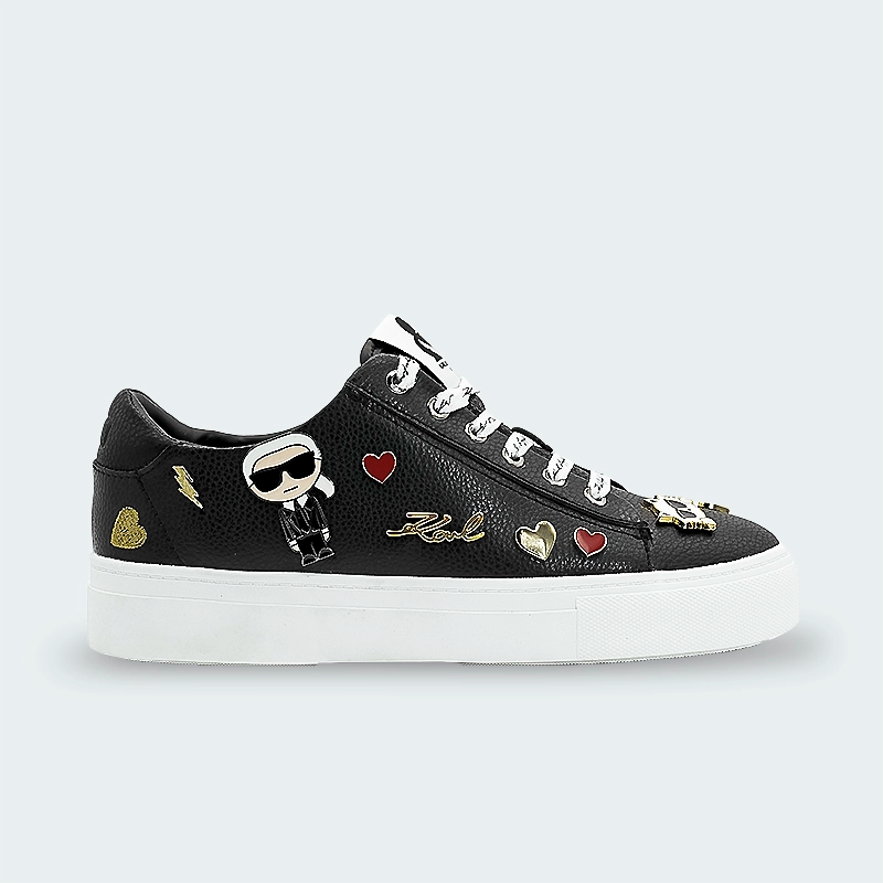 Tenis Karl Lagerfeld Cate Pins Lace Up White Mujer