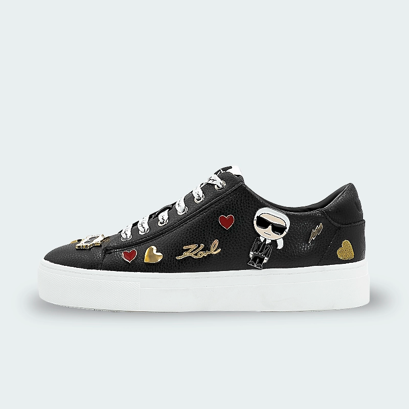 Tenis Karl Lagerfeld Cate Pins Lace Up White Mujer