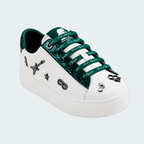 Tenis Karl Lagerfeld Cate Rocker Blanco Verde Mujer
