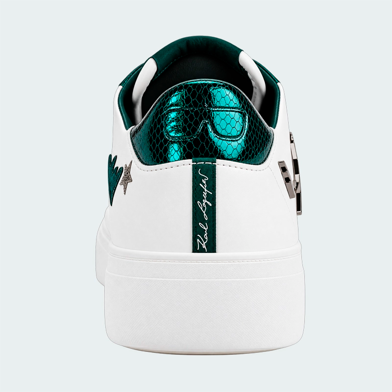 Tenis Karl Lagerfeld Cate Rocker Blanco Verde Mujer