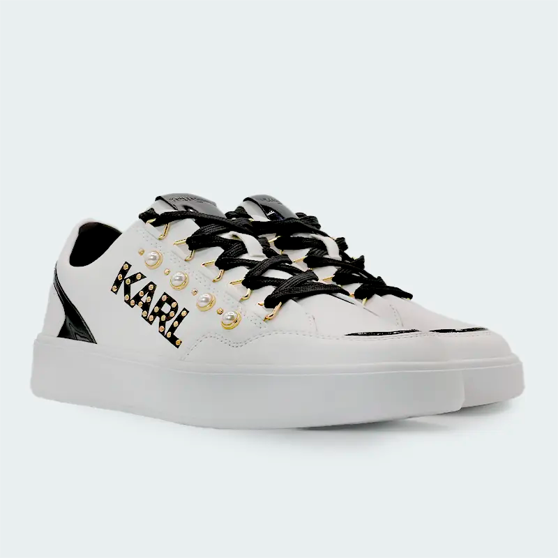 Tenis Karl Lagerfeld Stazie-Lace Up Blanco Mujer