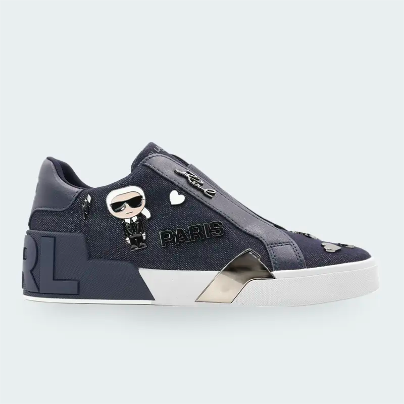 Tenis Karl Lagerfeld Masive Slip On Azul Mujer