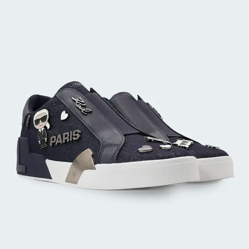Tenis Karl Lagerfeld Masive Slip On Azul Mujer