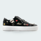Tenis Karl Lagerfeld Cate Pins Lace Up Negro Mujer