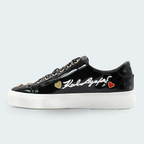 Tenis Karl Lagerfeld Cate Pins Lace Up Negro Mujer