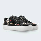 Tenis Karl Lagerfeld Cate Pins Lace Up Negro Mujer