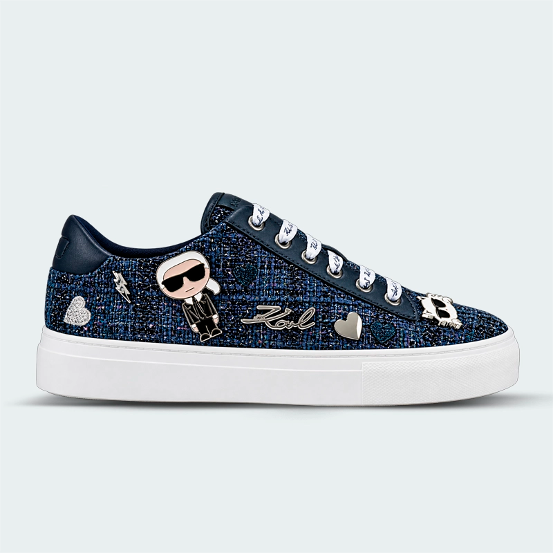 Tenis Karl Lagerfeld Cate Pins Azul Oscuro Mujer