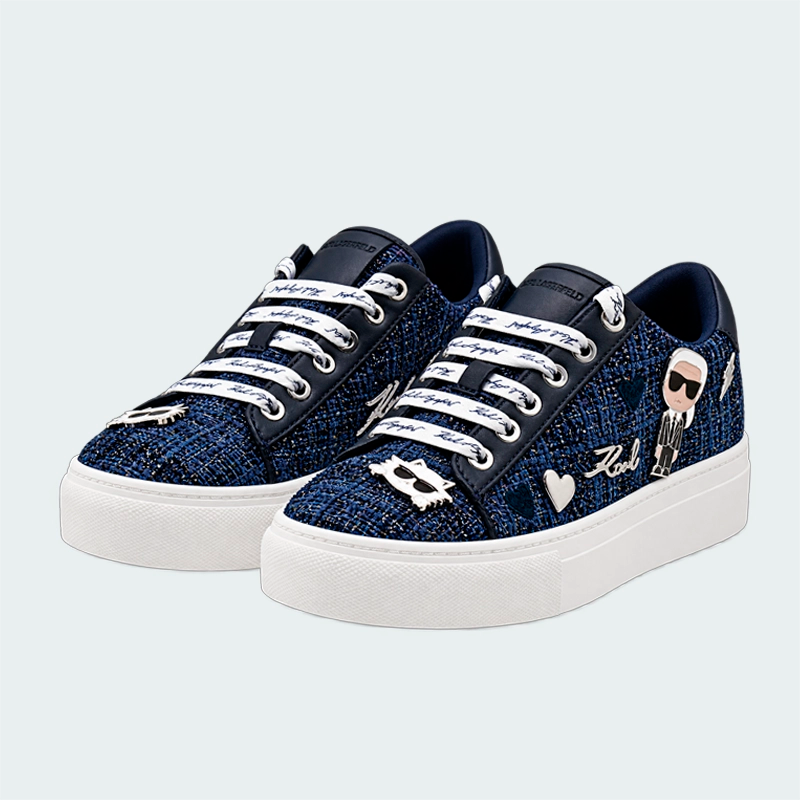 Tenis Karl Lagerfeld Cate Pins Azul Oscuro Mujer