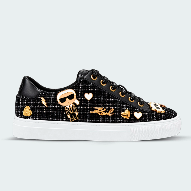 Tenis Karl Lagerfeld Cate Pins Negro Mujer