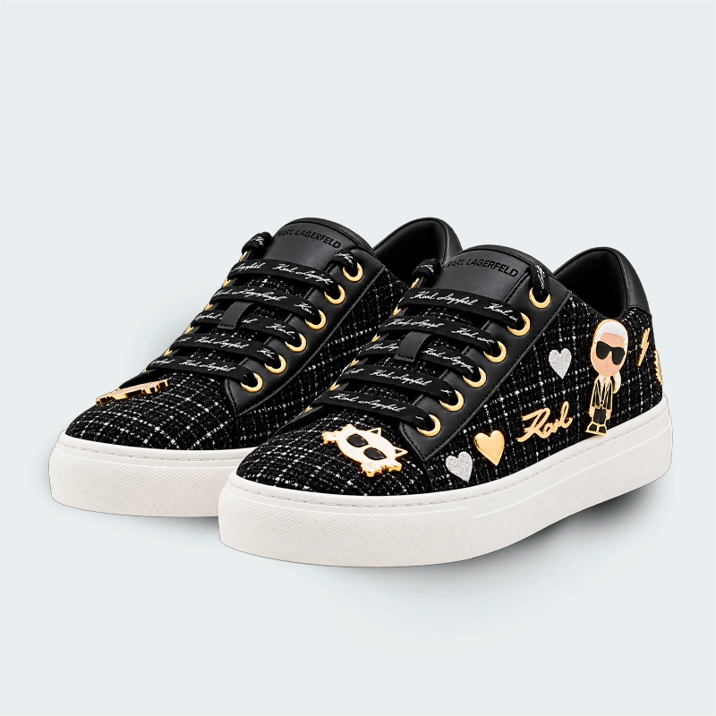 Tenis Karl Lagerfeld Cate Pins Negro Mujer