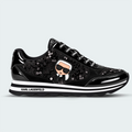 Tenis Karl Lagerfeld Meade Sequin Negro Mujer