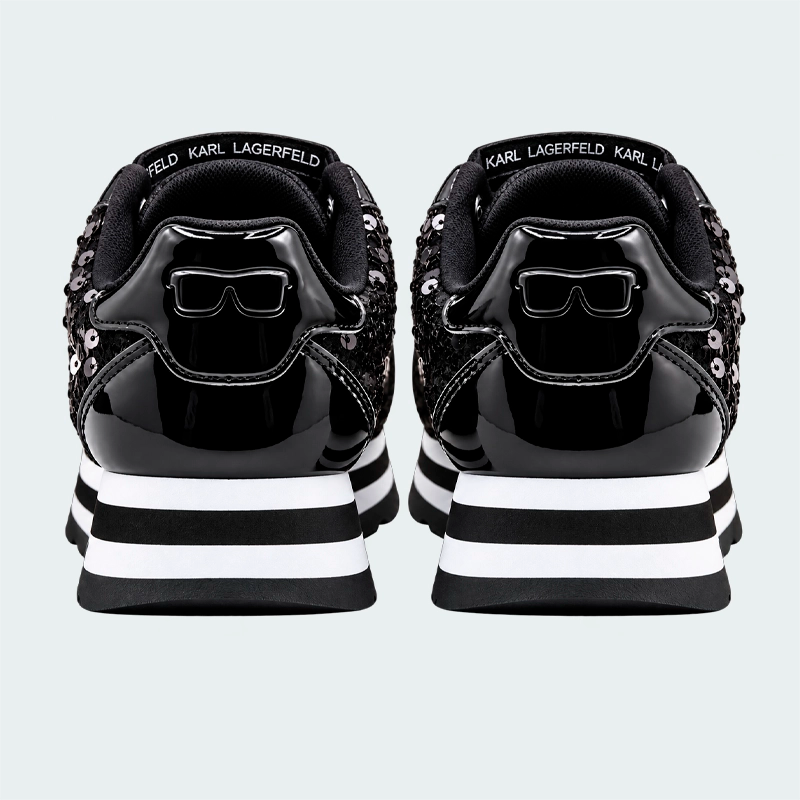 Tenis Karl Lagerfeld Meade Sequin Negro Mujer