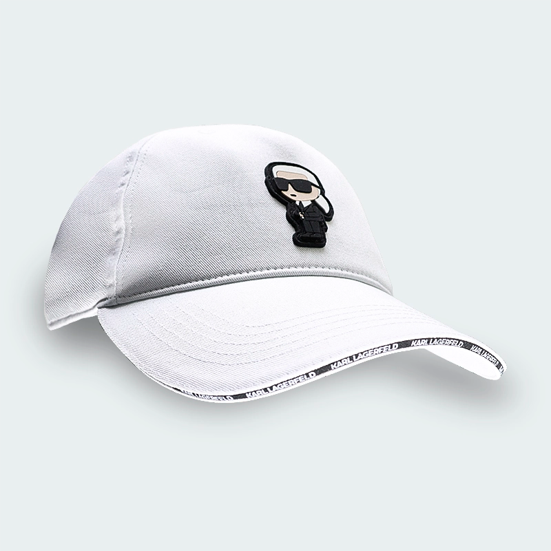 Gorra Karl Lagerfeld Logo KL Frontal Blanco