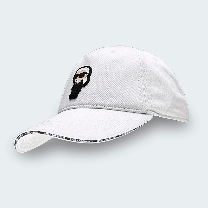Gorra Karl Lagerfeld Logo KL Frontal Blanco