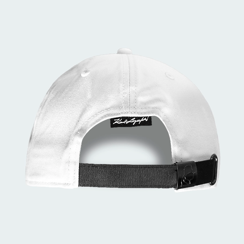 Gorra Karl Lagerfeld Logo KL Frontal Blanco