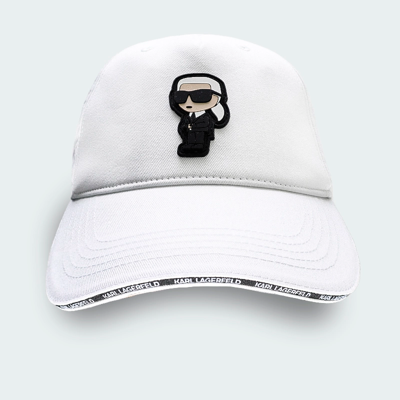 Gorra Karl Lagerfeld Logo KL Frontal Blanco