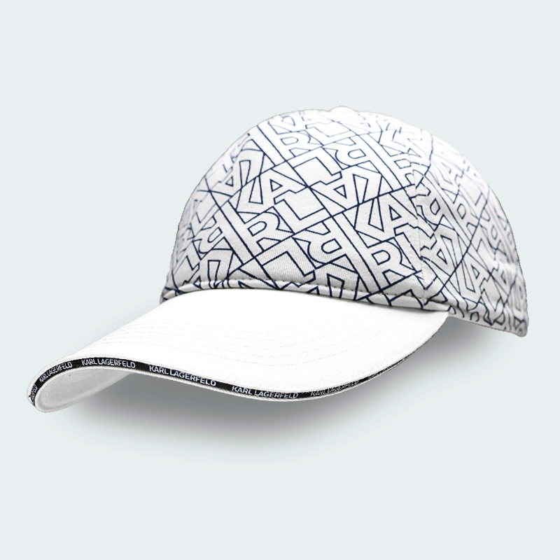 Gorra Karl Lagerfeld Monograma KL Blanco