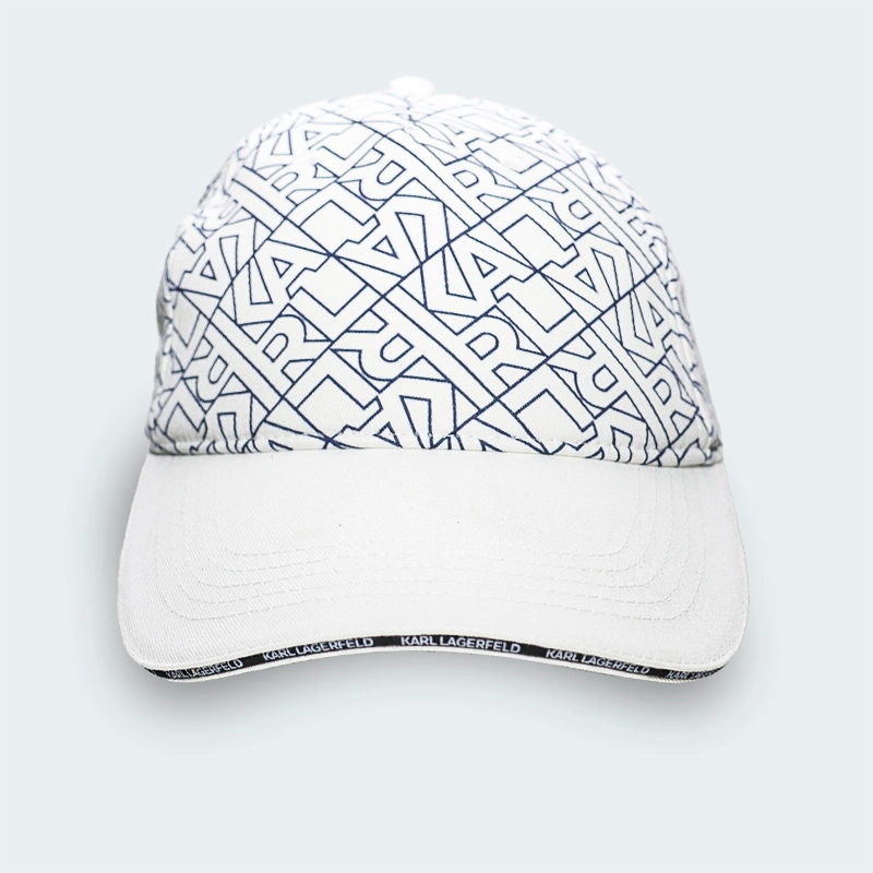 Gorra Karl Lagerfeld Monograma KL Blanco