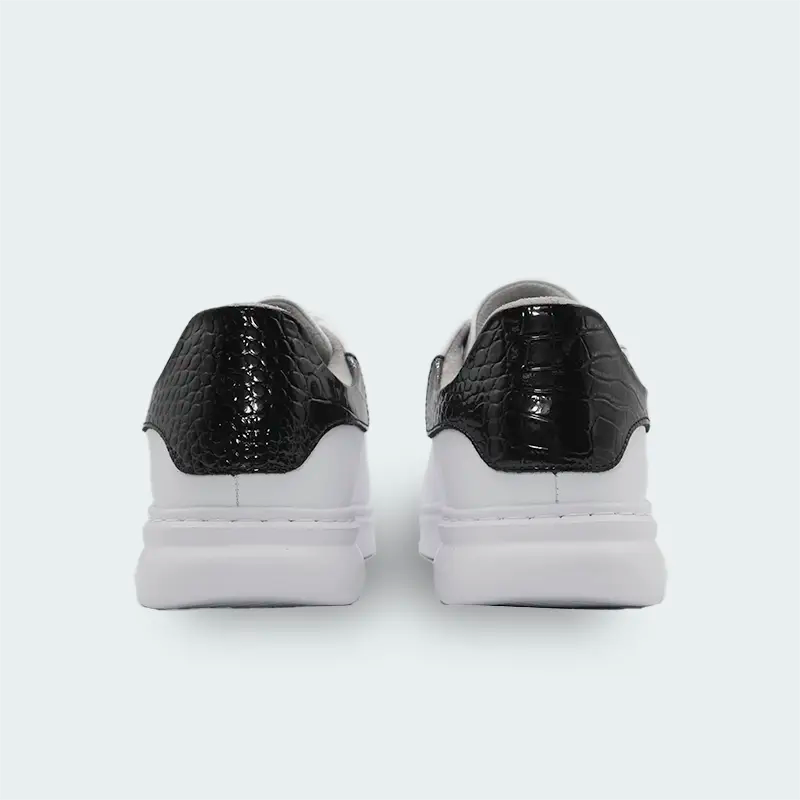 Tenis Karl Lagerfeld Leather Croco Negro Hombre