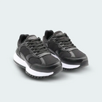 Tenis Karl Lagerfeld Mixed Media Runner Negro Hombre