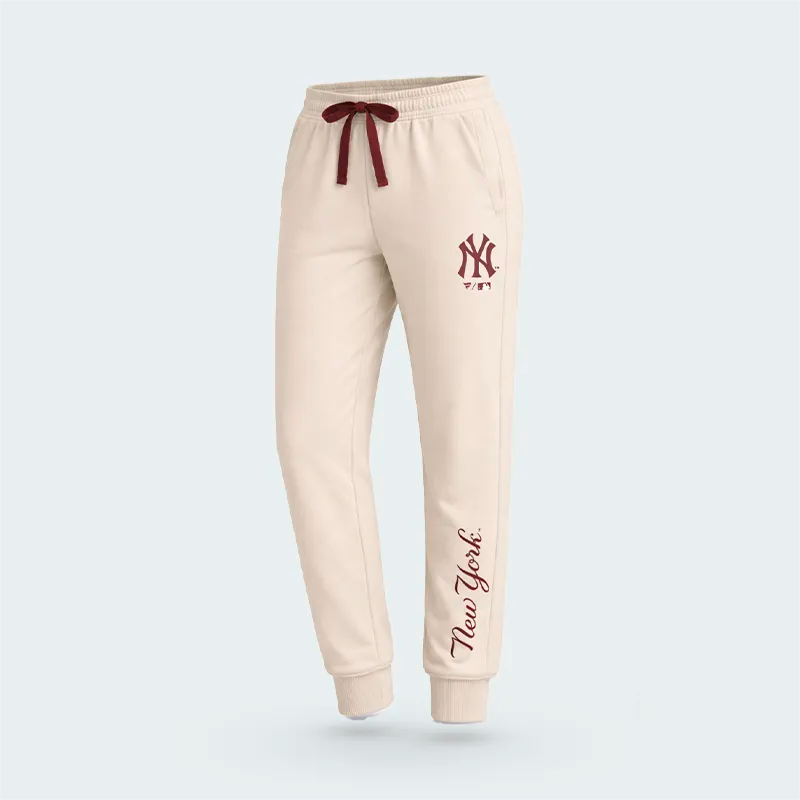 Sudadera MLB Yankees Beige Mujer