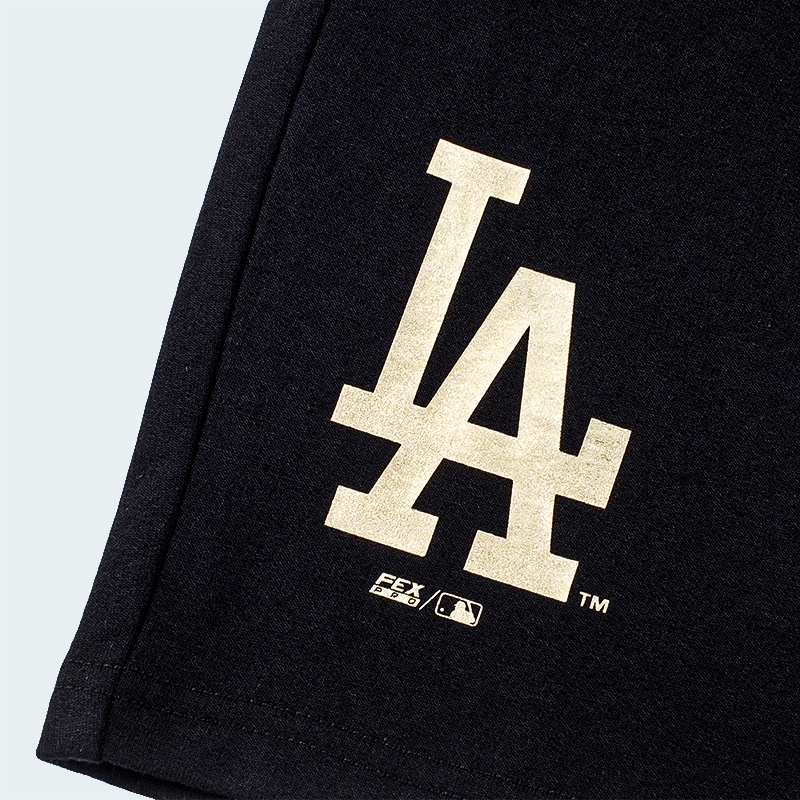Pantaloneta MLB LA Dodgers Black-Gold Hombre