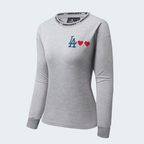 Buzo Los Angeles Dodgers Gris Mujer