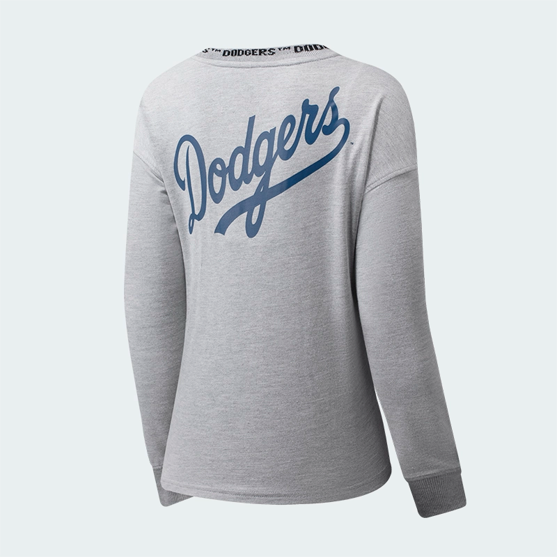 Buzo Los Angeles Dodgers Gris Mujer
