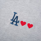 Buzo Los Angeles Dodgers Gris Mujer