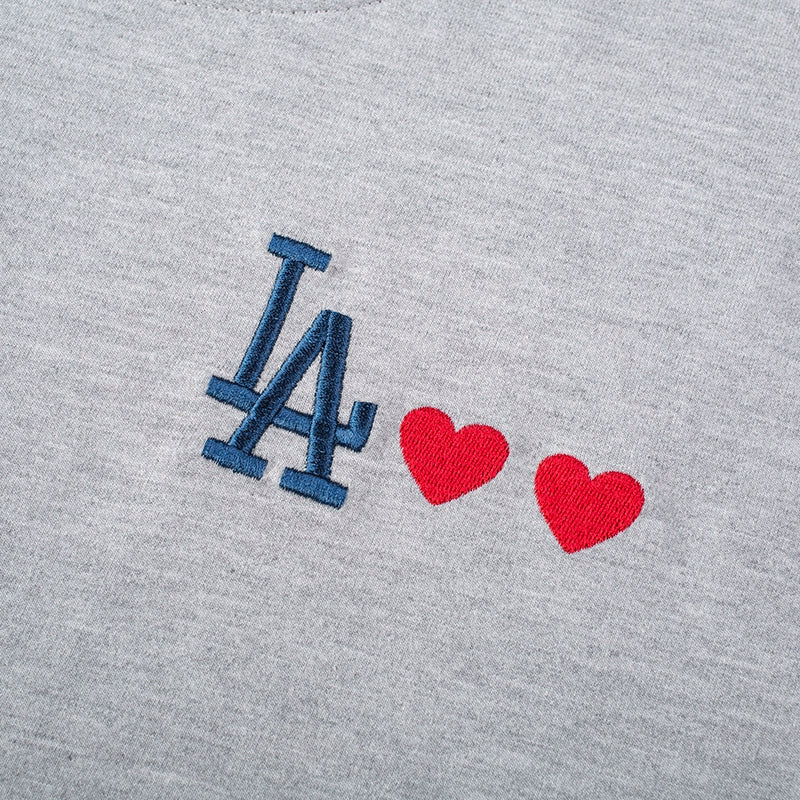 Buzo Los Angeles Dodgers Gris Mujer