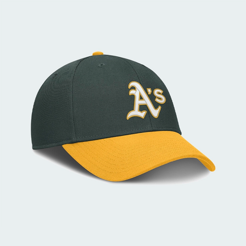 Gorra Nike MLB Oakland Athletics Verde Amarillo Unisex