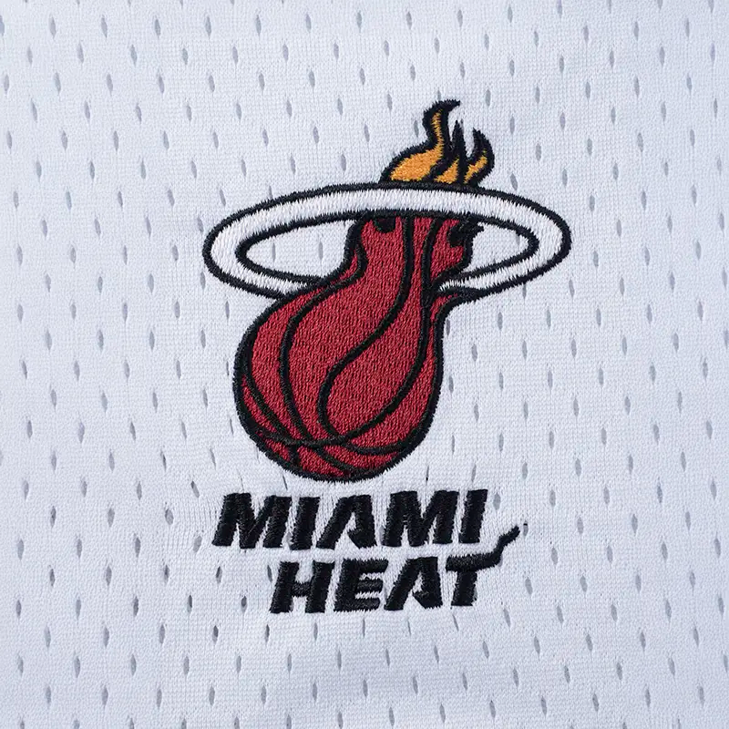 Pantaloneta NBA Miami Heat Blanca Hombre