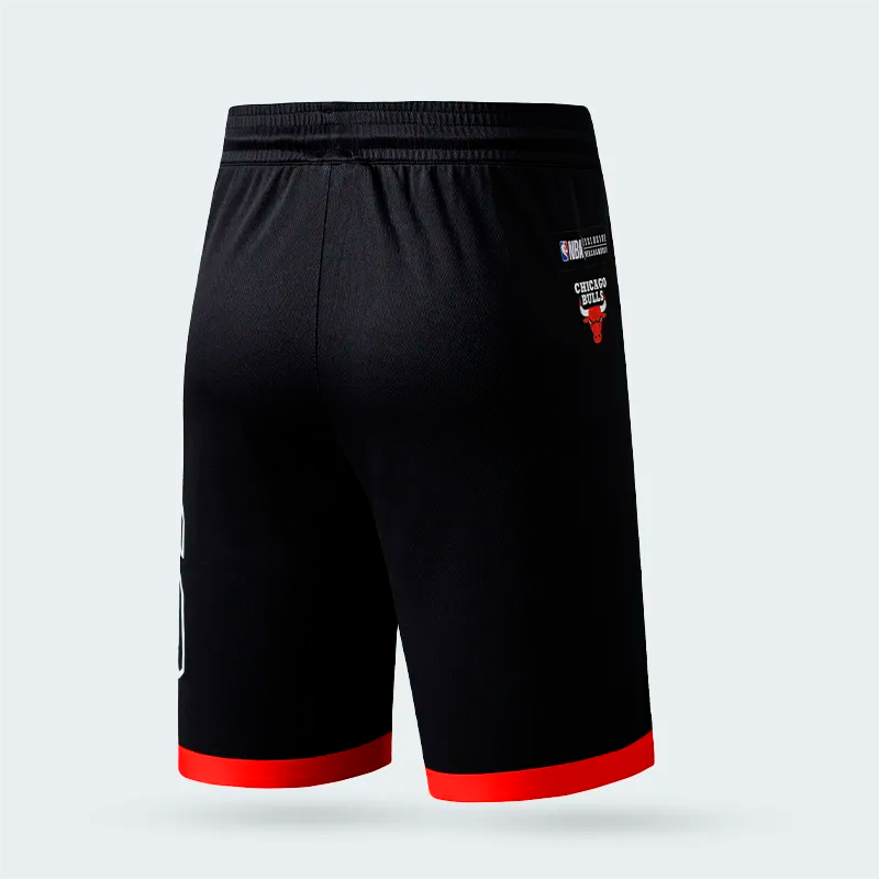 Pantaloneta NBA Chicago Bulls Negra Hombre