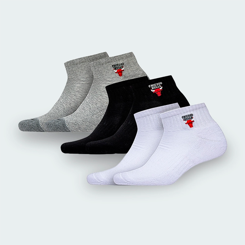 Tobilleras NBA Bulls Pack 3 Unisex
