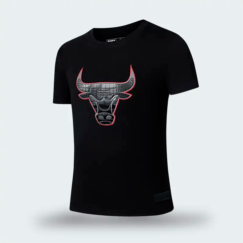 Camiseta NBA Chicago Bulls Negra Hombre