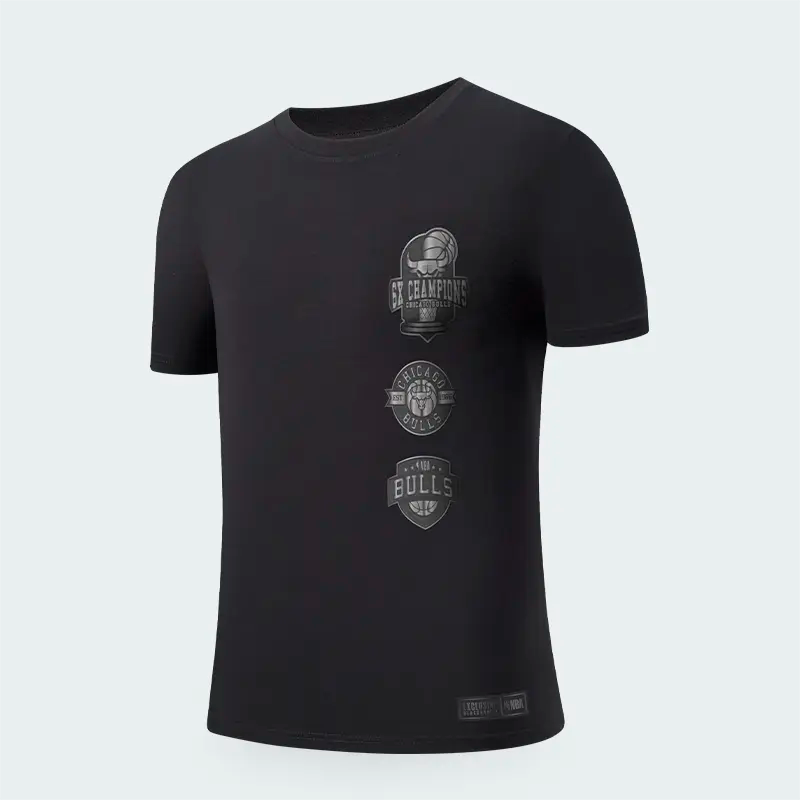 Camiseta NBA Chicago Bulls Negra Hombre