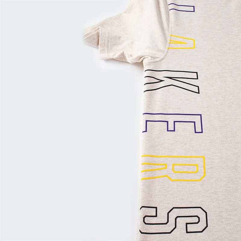 Camiseta NBA Lakers Gris Hombre
