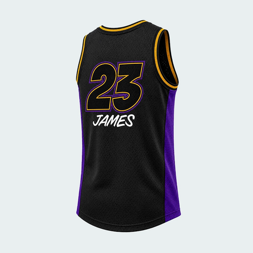 Camisilla NBA Los Angeles Lakers Negro Hombre