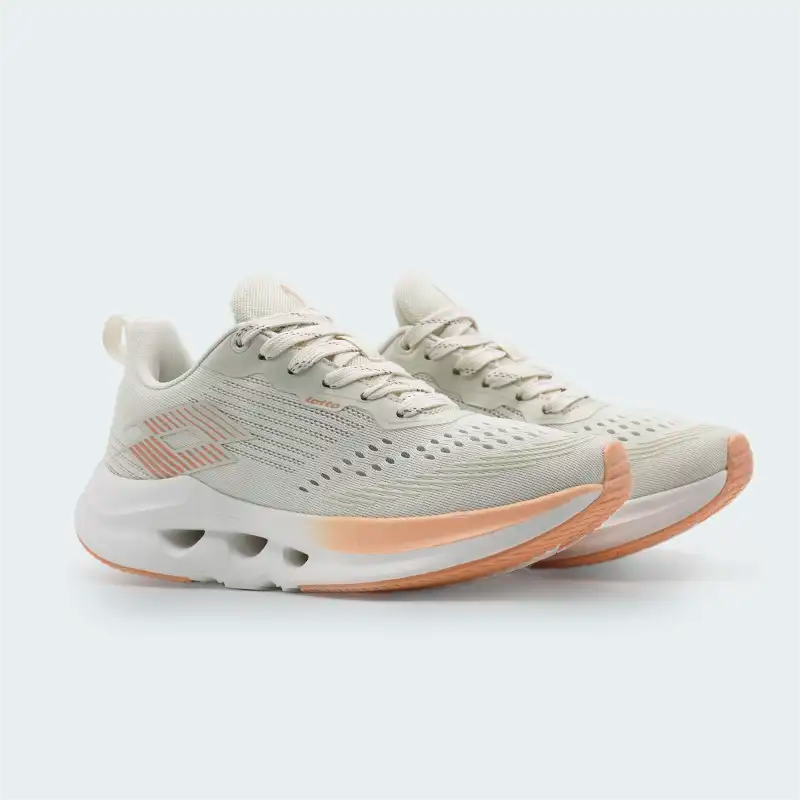 Tenis Lotto River Beige Mujer