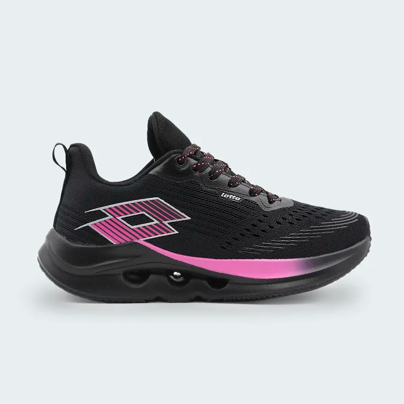 Tenis Lotto River Negro Mujer
