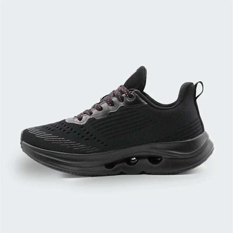 Tenis Lotto River Negro Mujer