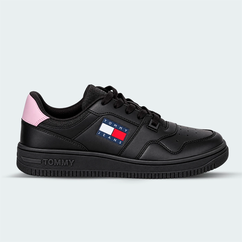 Tenis Tommy Jeans Leather Basket Retro Para Dama