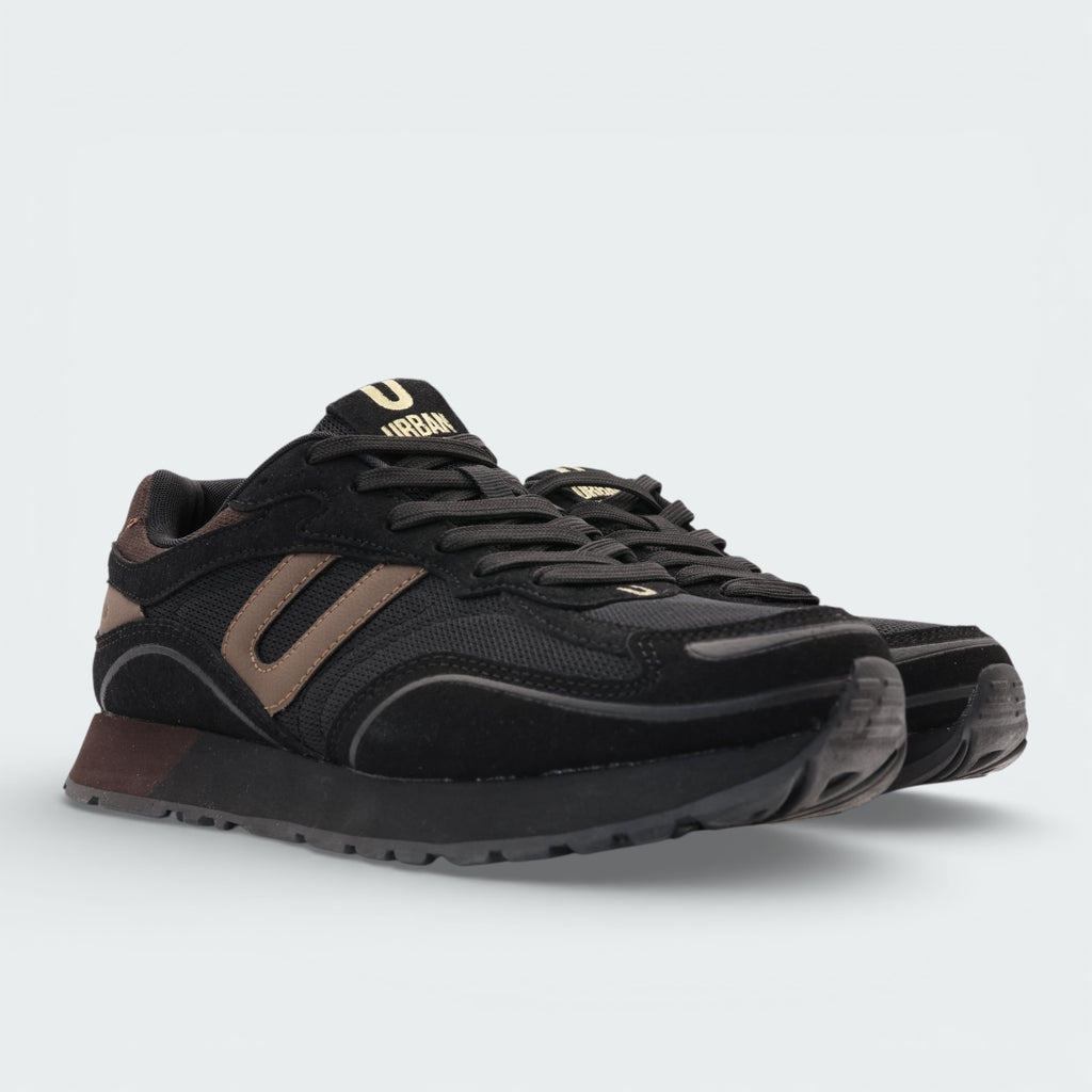 Tenis Urban Suede Trainers Negro Hombre