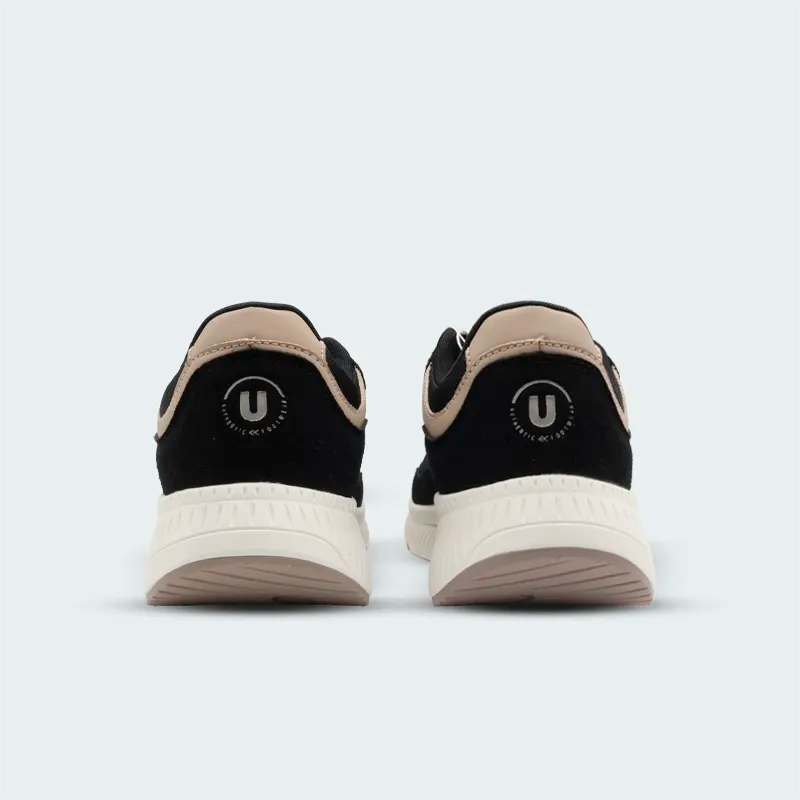 Tenis Urban Negro Beige Hombre