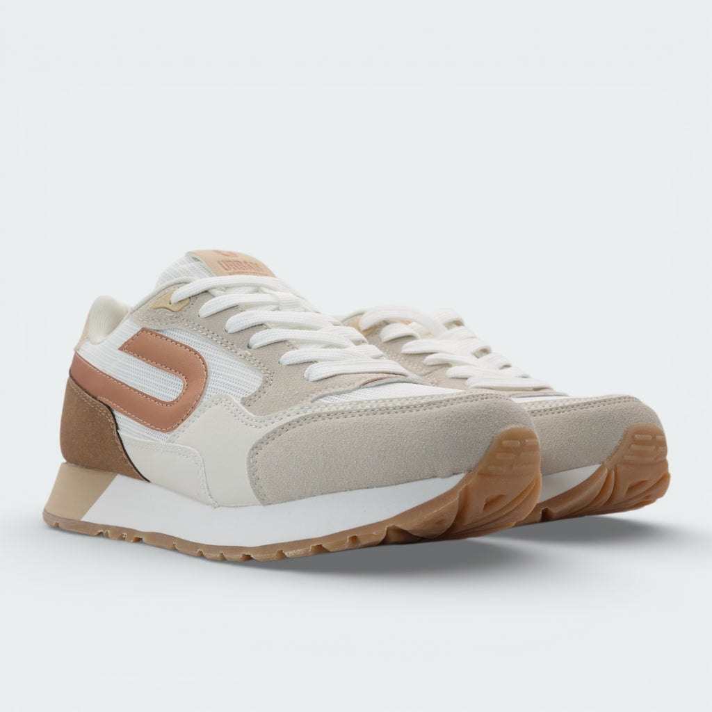 Tenis Urban Suede Trainer Beige Mujer