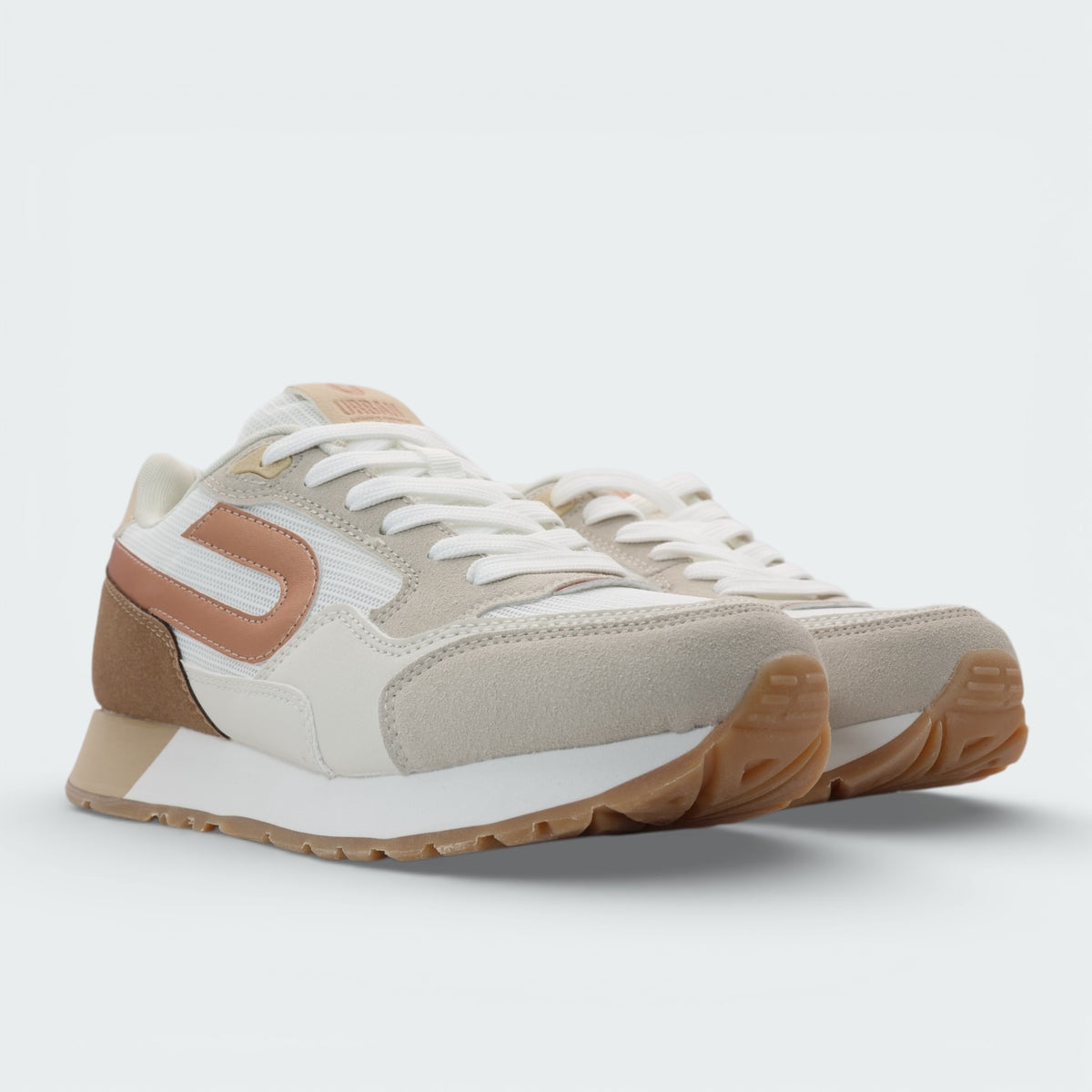 Tenis Urban Suede Trainer Beige Mujer