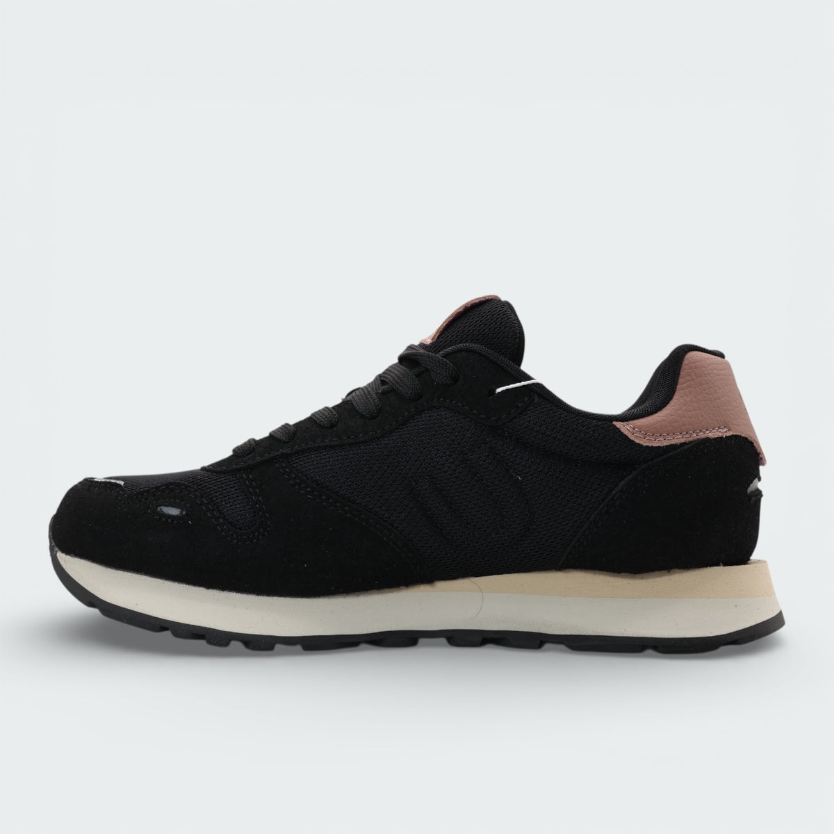 Tenis Urban Suede Negro Mujer
