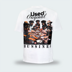 T-Shirt Oversize Used Original Bussines Blanco Hombre