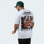 T-Shirt Oversize Used Original Bussines Blanco Hombre